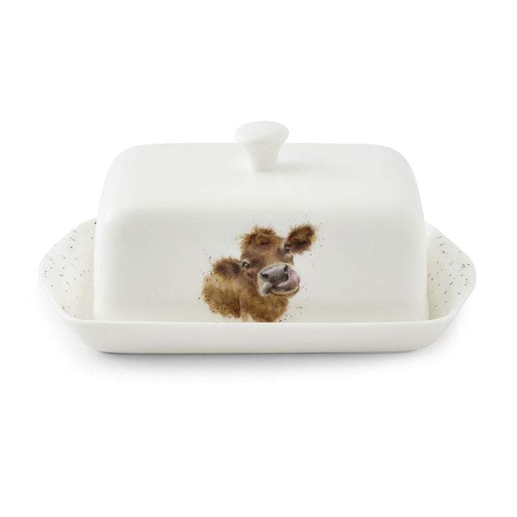Wrendale Designs Covered Butter Dish - Mooo Cow