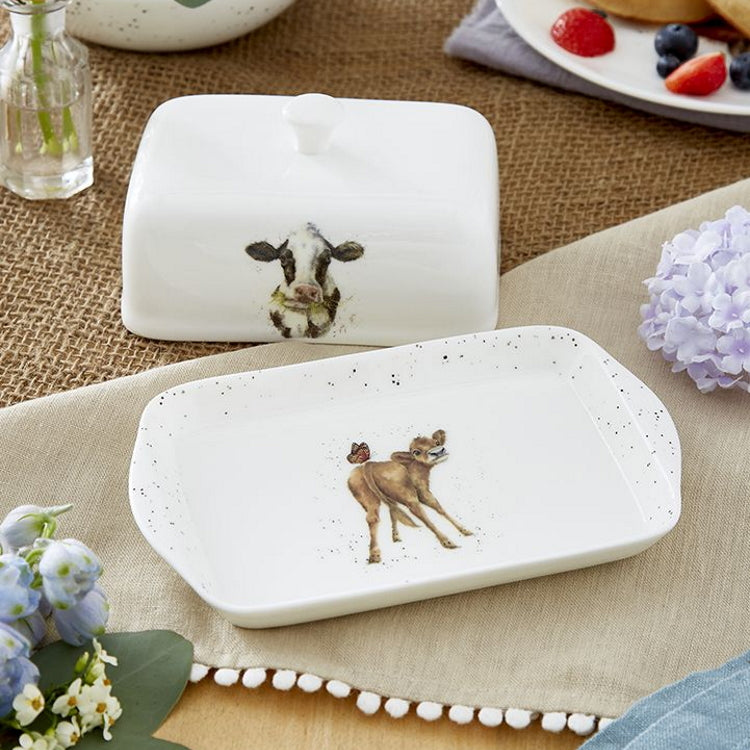 Wrendale Designs Covered Butter Dish - Mooo Cow