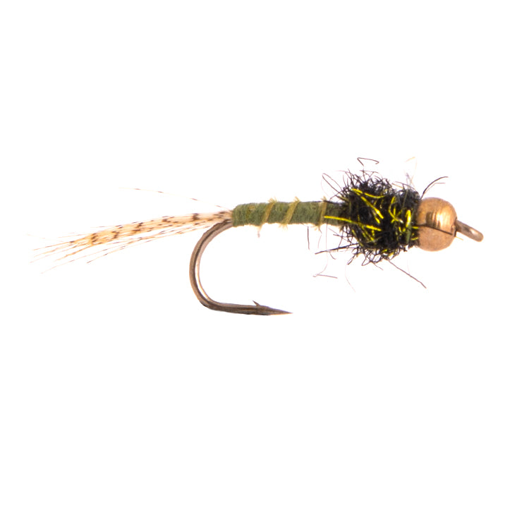Biot Olive Nymph Bead Head Flies