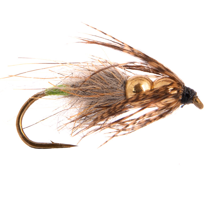 Double Bead Caddis Nymph Flies