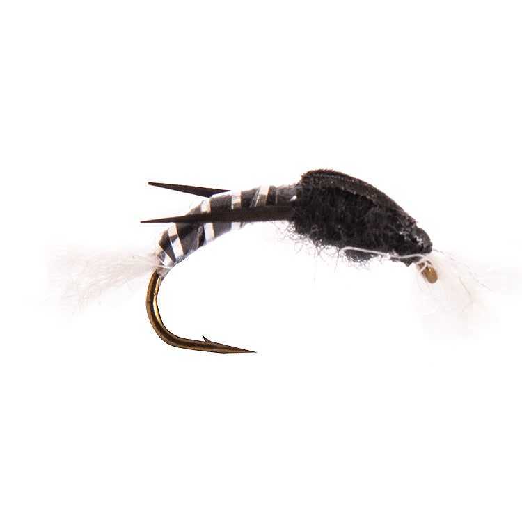 Black Polyrib Buzzer Flies