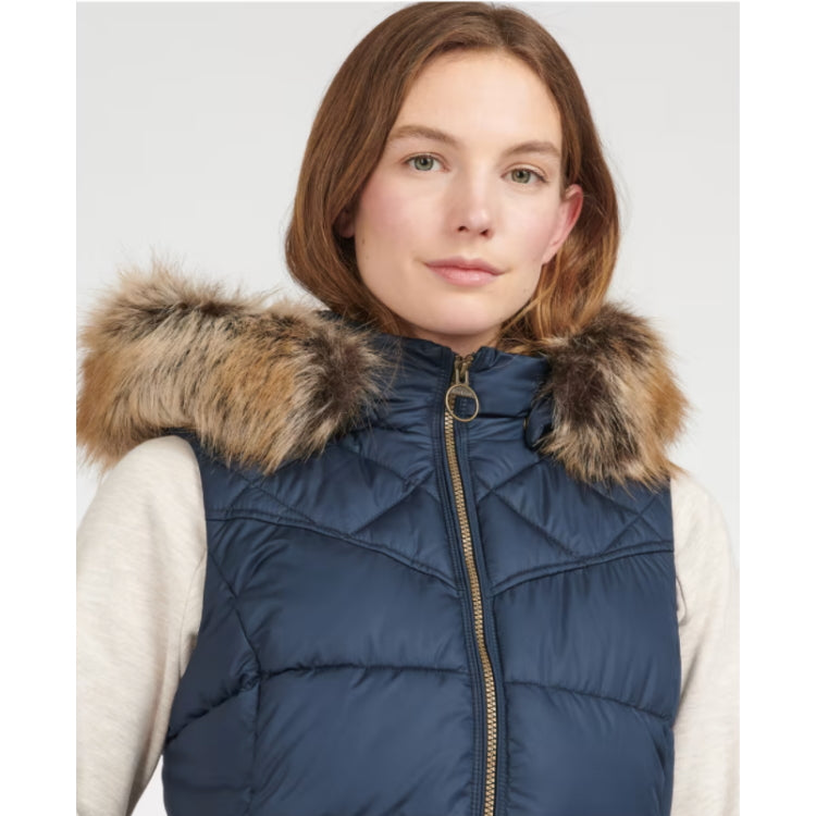Barbour waistcoats ladies navy 2025
