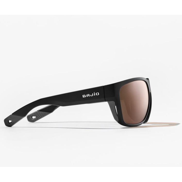 Bajio Roca Polycarbonate Sunglasses - Black Matte Frame - Copper Lens
