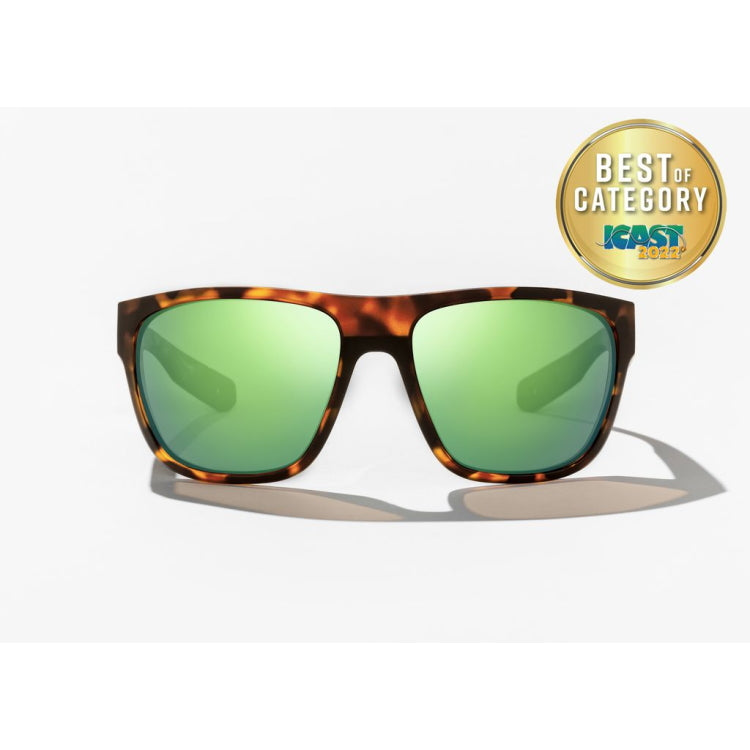 Bajio Roca Polycarbonate Sunglasses - Tortoise Gloss Frame - Green Mirror Lens