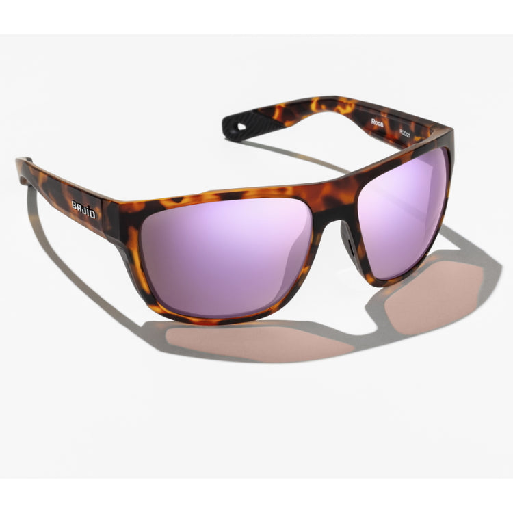 Bajio Roca Polycarbonate Sunglasses - Tortoise Gloss Frame - Rose Mirror Lens