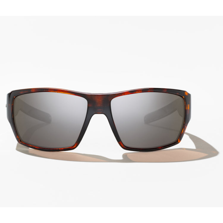 Bajio Vega Polycarbonate Sunglasses - Dark Tortoise Matte Frame - Silver Mirror Lens