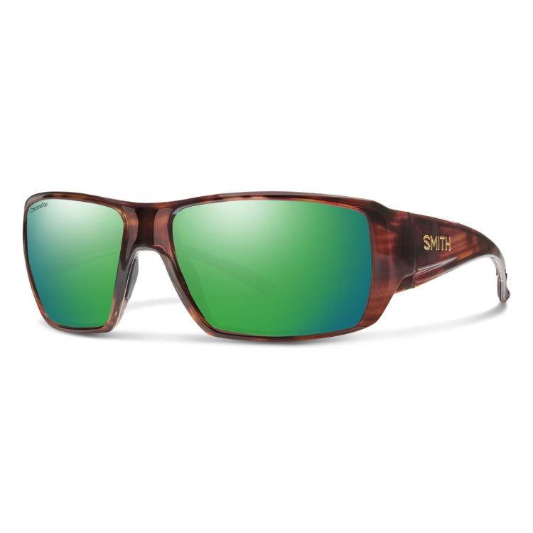 Smith Optics Guide's Choice XL Sunglasses - Tortoise Frame - Polar Green Mirror Lens