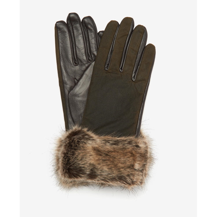 Barbour Ladies Ambush Wax Leather Gloves