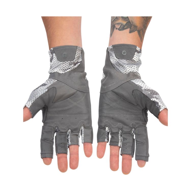 Simms Solarflex Guide Glove - Hex Flo Camo Steel