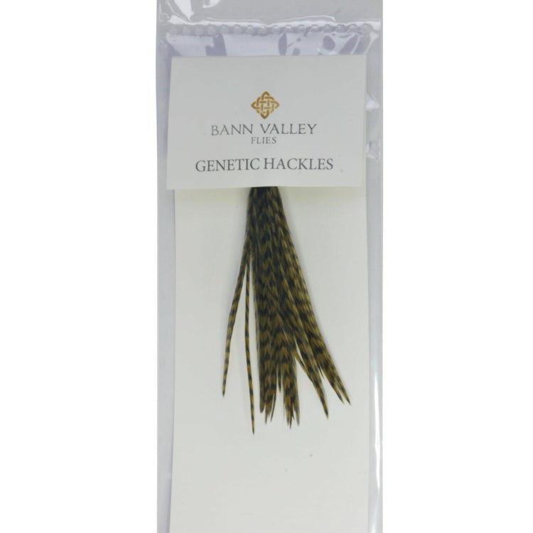 Bann Valley Genetic Hackles - Grizzle Dyed Picric (Acid) Olive