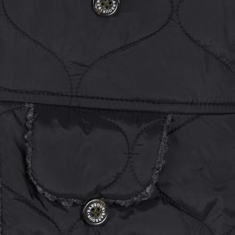 Barbour Sandbay Quilted Trapper Hat - Black