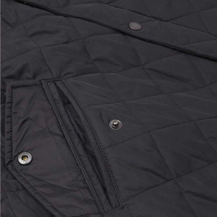 Barbour Chelsea Sports Quilt Jacket Black John Norris