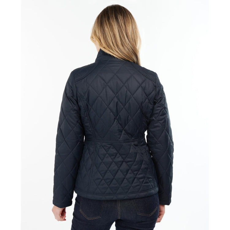 Barbour Ladies Broxfield Quilt Jacket - Dark Navy/Dress