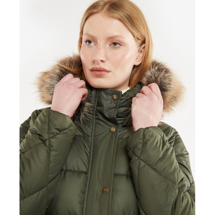 Barbour Ladies Daffodil Quilt Jacket - Olive