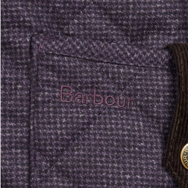 Barbour Ladies Snowhill Quilt Jacket - Elderberry-Natural