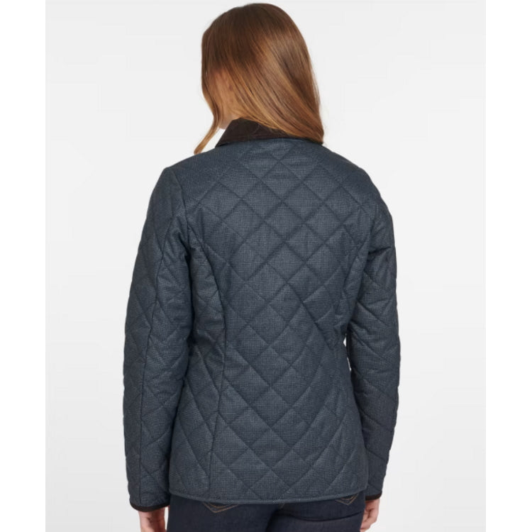 Barbour Ladies Snowhill Quilt Jacket - Navy-Natural