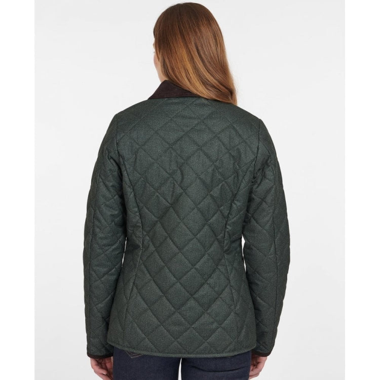 Barbour Ladies Snowhill Quilt Jacket - Olive-Natural