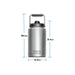 Yeti Rambler 1.0 Gallon Jug - Dimensions