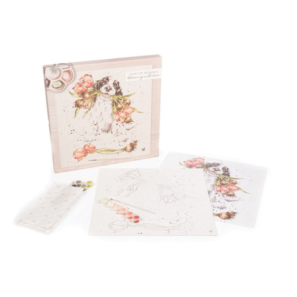 Wrendale Designs Paint by Numbers Kit - Blooming with Love Spaniel