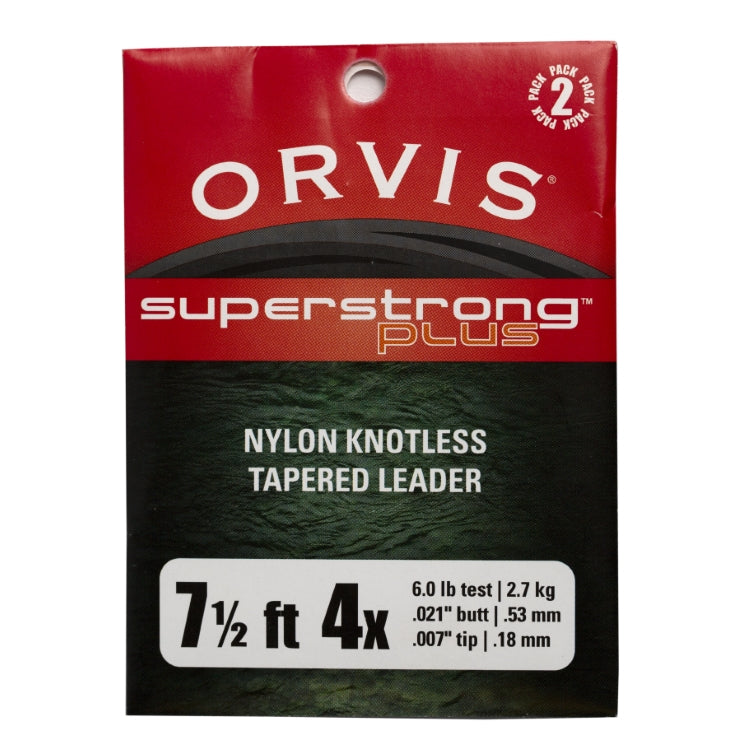 Orvis Superstrong Plus Knotless Leaders 2 Pack - 7.5ft