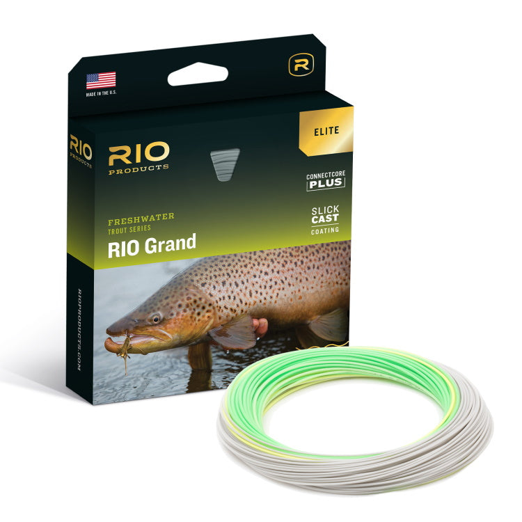 Rio Grand Elite Floating Fly Line - Pale Green/Light Yellow/Gray