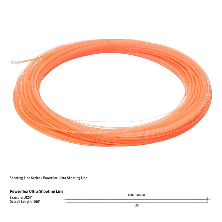 Rio Powerflex Ultra Shooting/Running Line - ORANGE