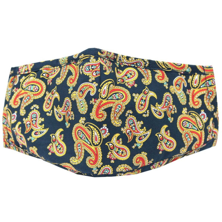 John Norris Country Face Mask - Navy Paisley