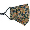 John Norris Country Face Mask - Navy Paisley