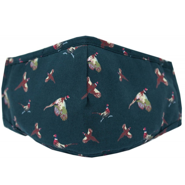 John Norris Country Face Mask - Navy Pheasant