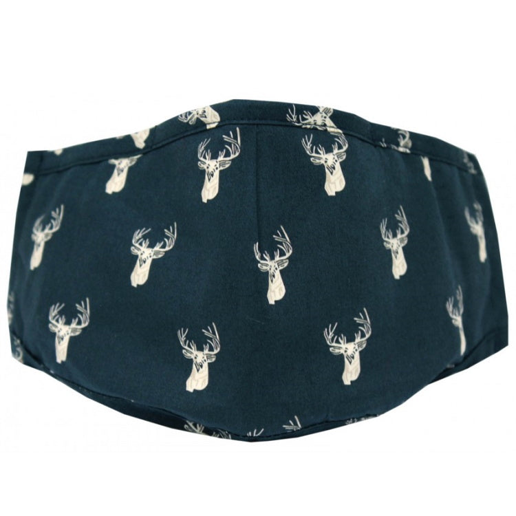 John Norris Country Face Mask - Navy Stags
