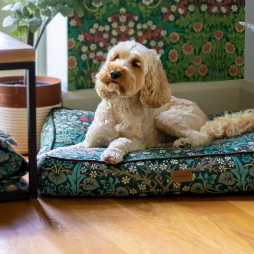 Morris and Co Pet Mattress - Blackthorn Print