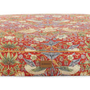 Morris and Co Pet Mattress - Burgundy Strawberry Thief Print