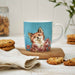 Wrendale Designs Coloured Collection Large Mug - Poppy Field Fox