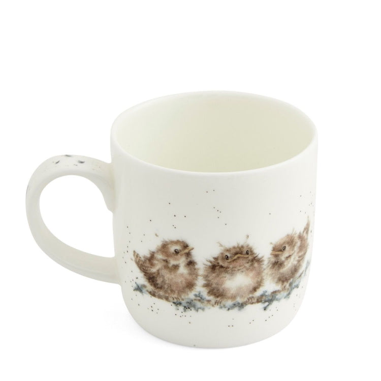 Royal Worcester Wrendale Fine Bone China Mug - Feather Your Nest (Bird)