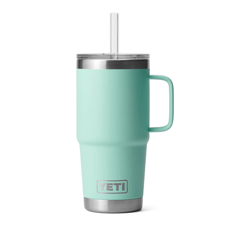 Yeti Rambler 25oz Straw Mug - Seafoam