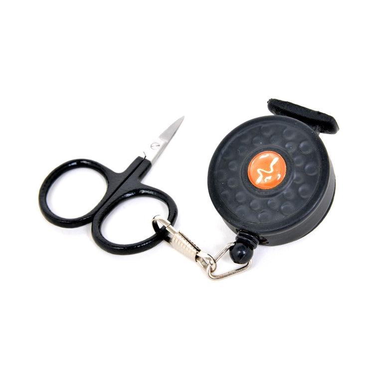 Guideline Pin On A Reel and Scissors