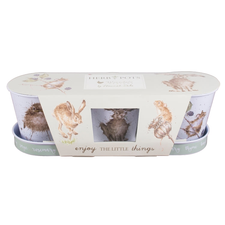 Wrendale Designs Herb Pots and Tray