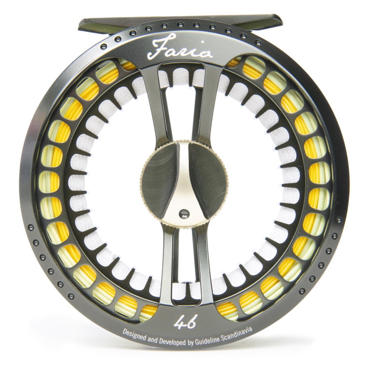 Guideline Fario LW Fly Reels - Dark Grey Green/Gold