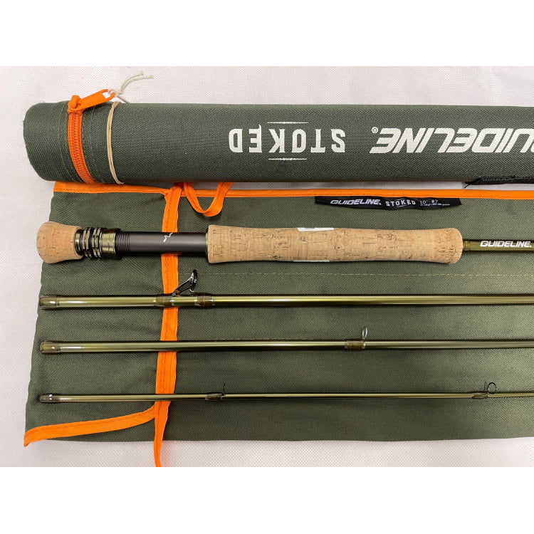 USED 10ft Guideline Stoked 7 Line 4 Piece Reservoir Fly Rod (371)