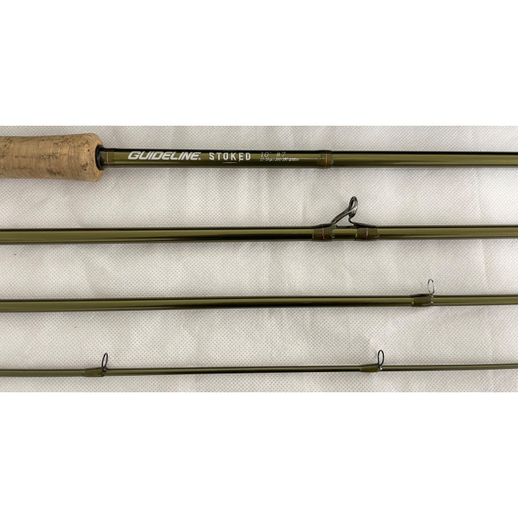 USED 10ft Guideline Stoked 7 Line 4 Piece Reservoir Fly Rod (377)