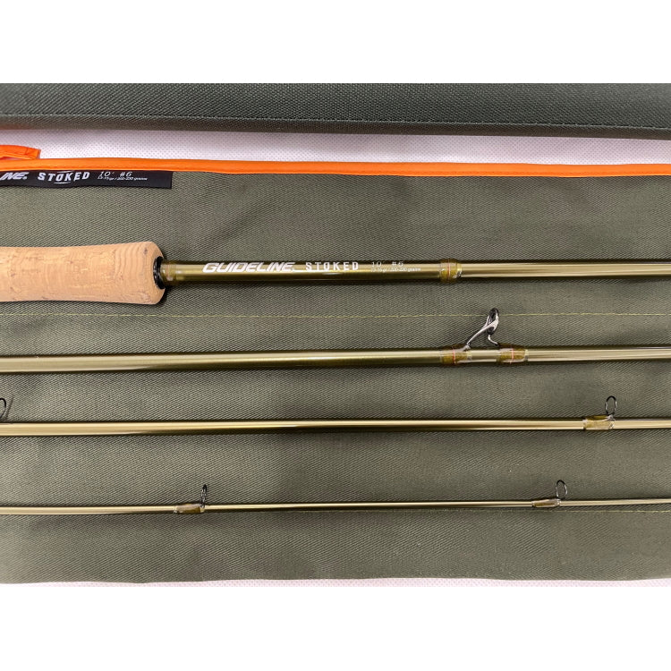 USED 10ft Guideline Stoked 6 Line 4 Piece Reservoir Fly Rod (379