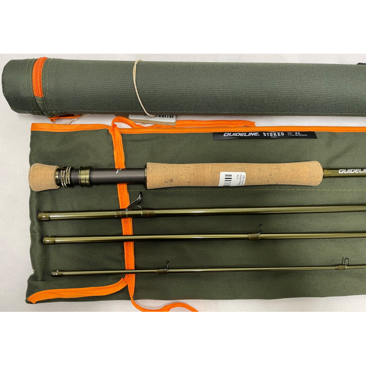USED 10ft Guideline Stoked 6 Line 4 Piece Reservoir Fly Rod (379)