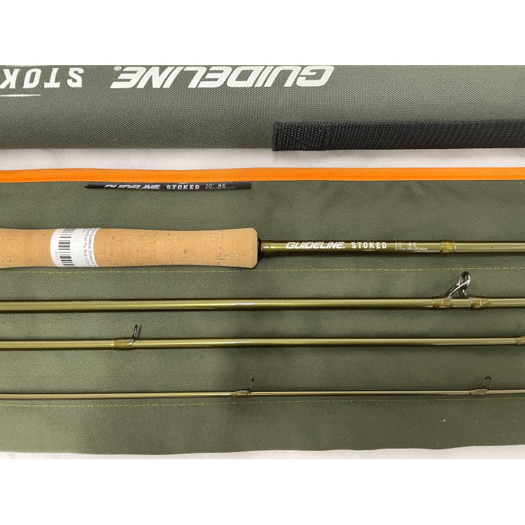 USED 10ft 0in Guideline Stoked 6 Line 4 Piece River Fly Rod (429)