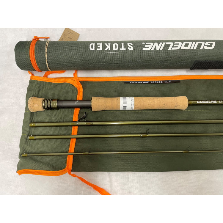 USED 10ft 0in Guideline Stoked 6 Line 4 Piece River Fly Rod (429)