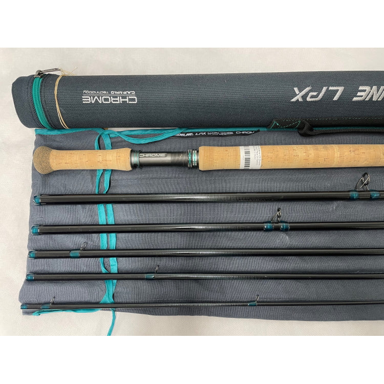 USED 14ft 9in Guideline LPX Chrome 10/11 Line 6 Piece DH Salmon Fly Rod (058)