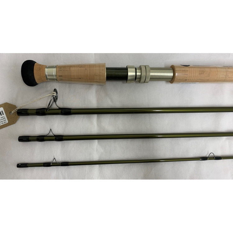 USED 12ft 6in Hardy Zephrus Sintrix 440 AWS 7/8 Line 4 Piece DH Salmon Fly Rod (050)