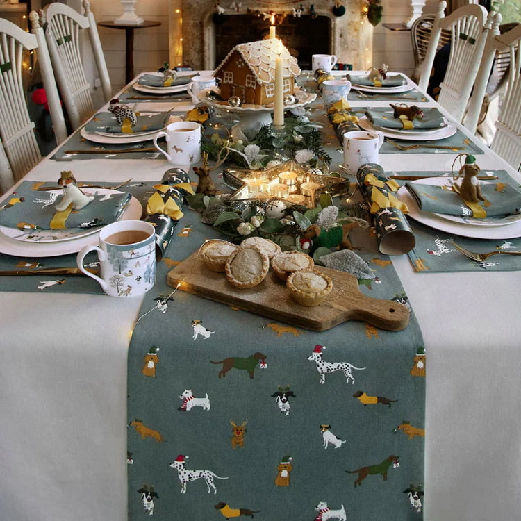 Sophie Allport Christmas Dogs Table Runner