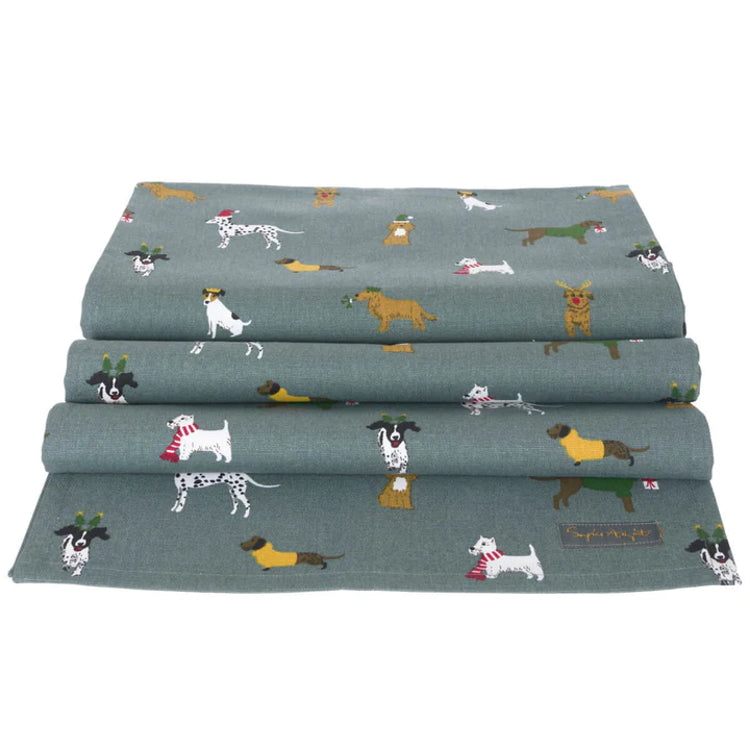 Sophie Allport Christmas Dogs Table Runner