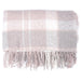 Barbour Ladies Tartan Boucle Scarf - Soft Pink/Grey