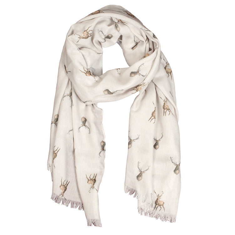 Wrendale Designs Scarf - Wild at Heart Stag